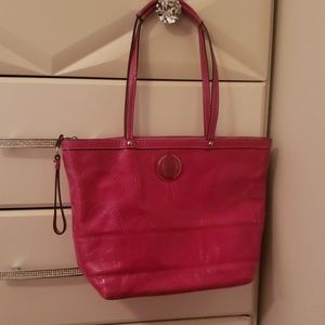 PINK COACH HANDBAG